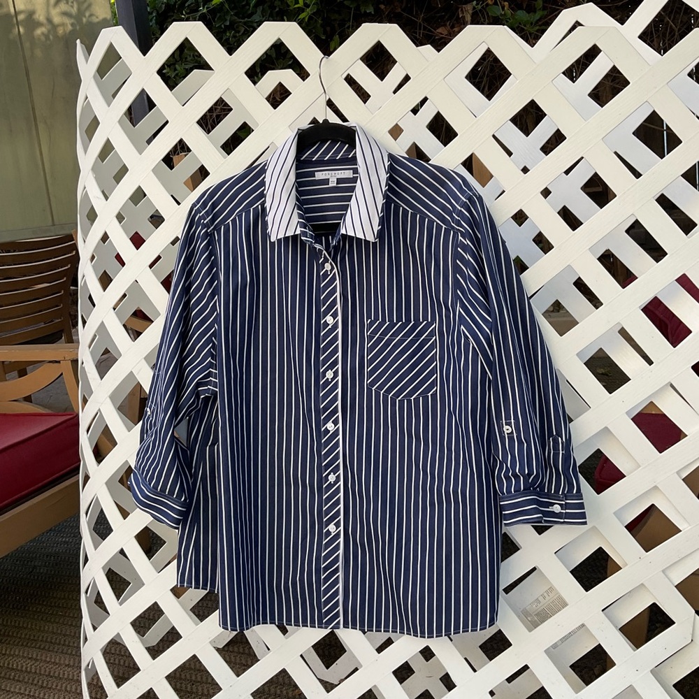 Foxcroft shirt plus size 18w